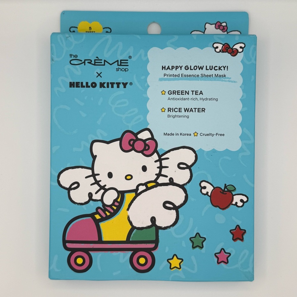 The Crème Shop x Hello Kitty Happy Glow Lucky Sheet Mask - 5 Masks